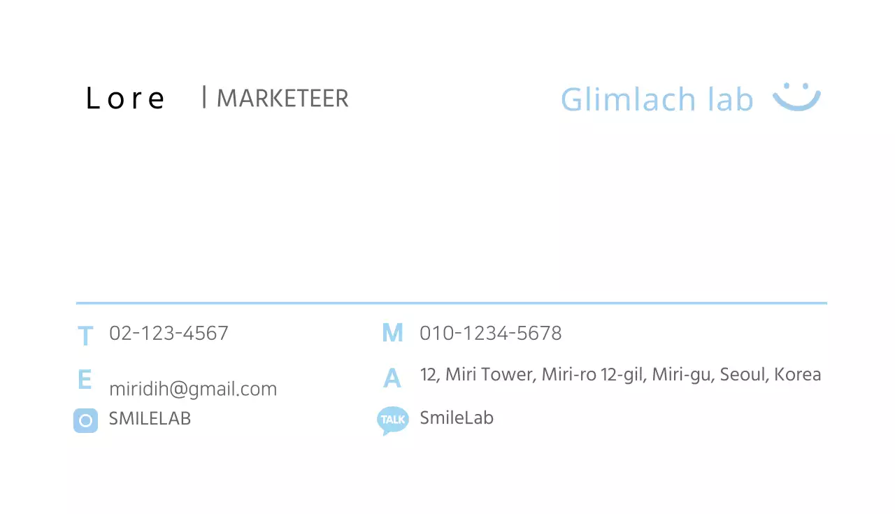 SmileLab Algemeen visitekaartje