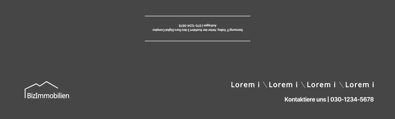 Einfache Perlen in Dunkelgrau für Immobilienwerbung