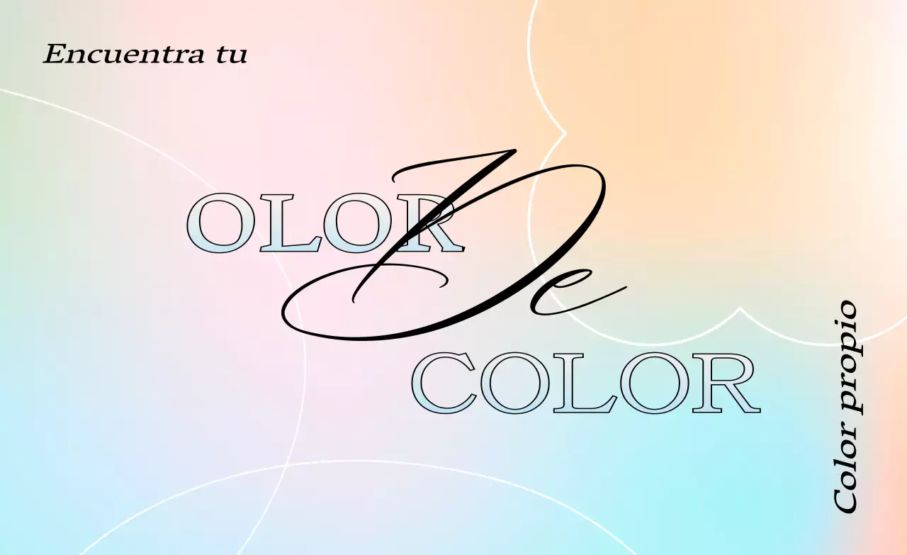 La mercancía de la exposición presenta degradados de colores y una atmósfera de ensueño