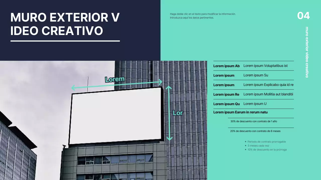 Propuestas multimedia en tonos menta y azul marino