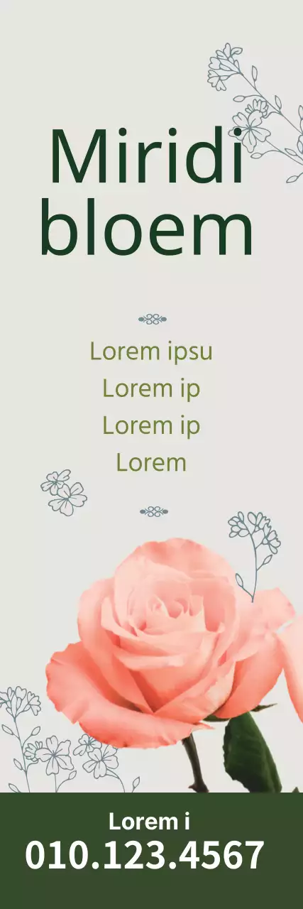 Promoot een vintage bloemist door groene foto's te benadrukken