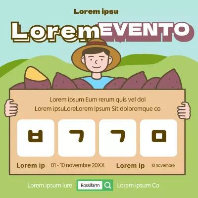 Verde Carino Patata dolce Illustrazione Autunno Evento Supereroe Instagram Social Media