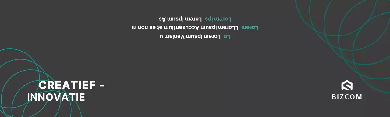 Eenvoudige bizcom in zwart en grijs om je bedrijf te promoten