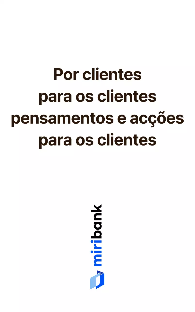 Para promover um banco com um logótipo azul e preto
