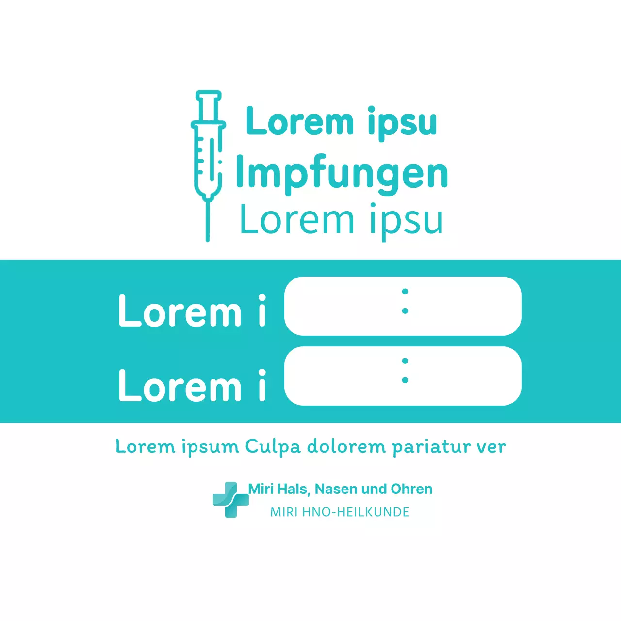 Impfung Kreis Aufkleber