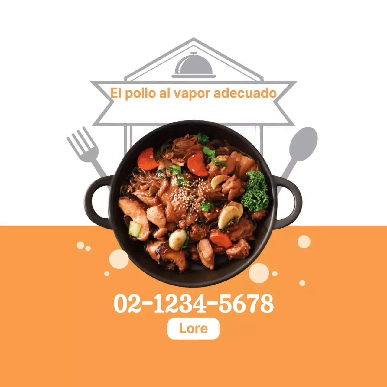 El pollo al vapor adecuado