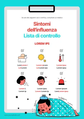 Lista di controllo dei sintomi dell'influenza