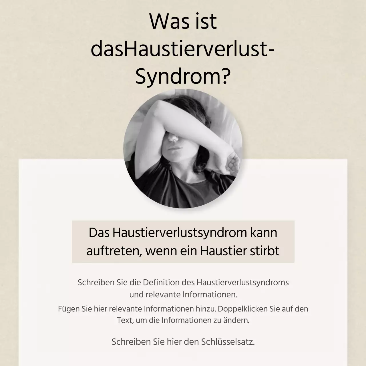 Sauberer Text in ElfenbeinKarten für HaustiereNews