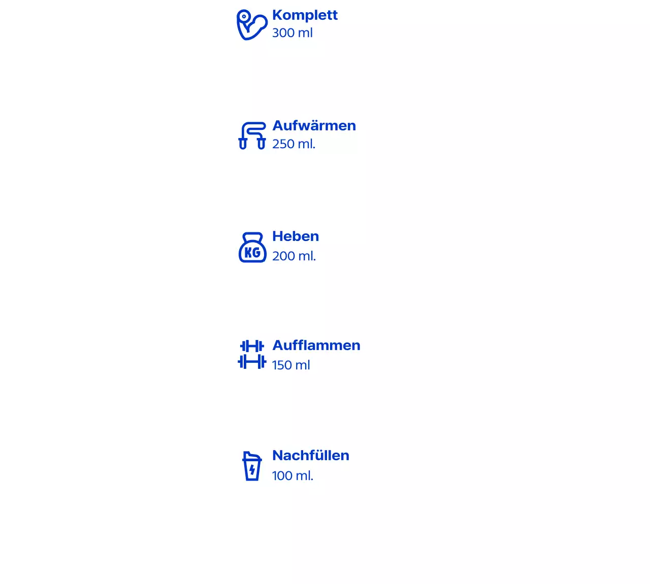 Blaues Flaschenkonzept für Gesundheitsshakes