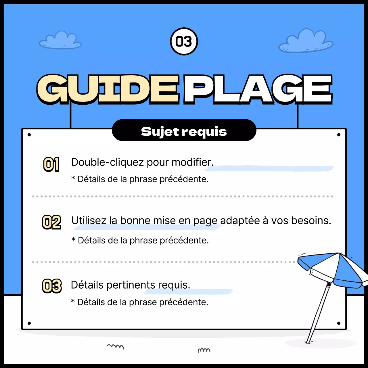Guides des plages