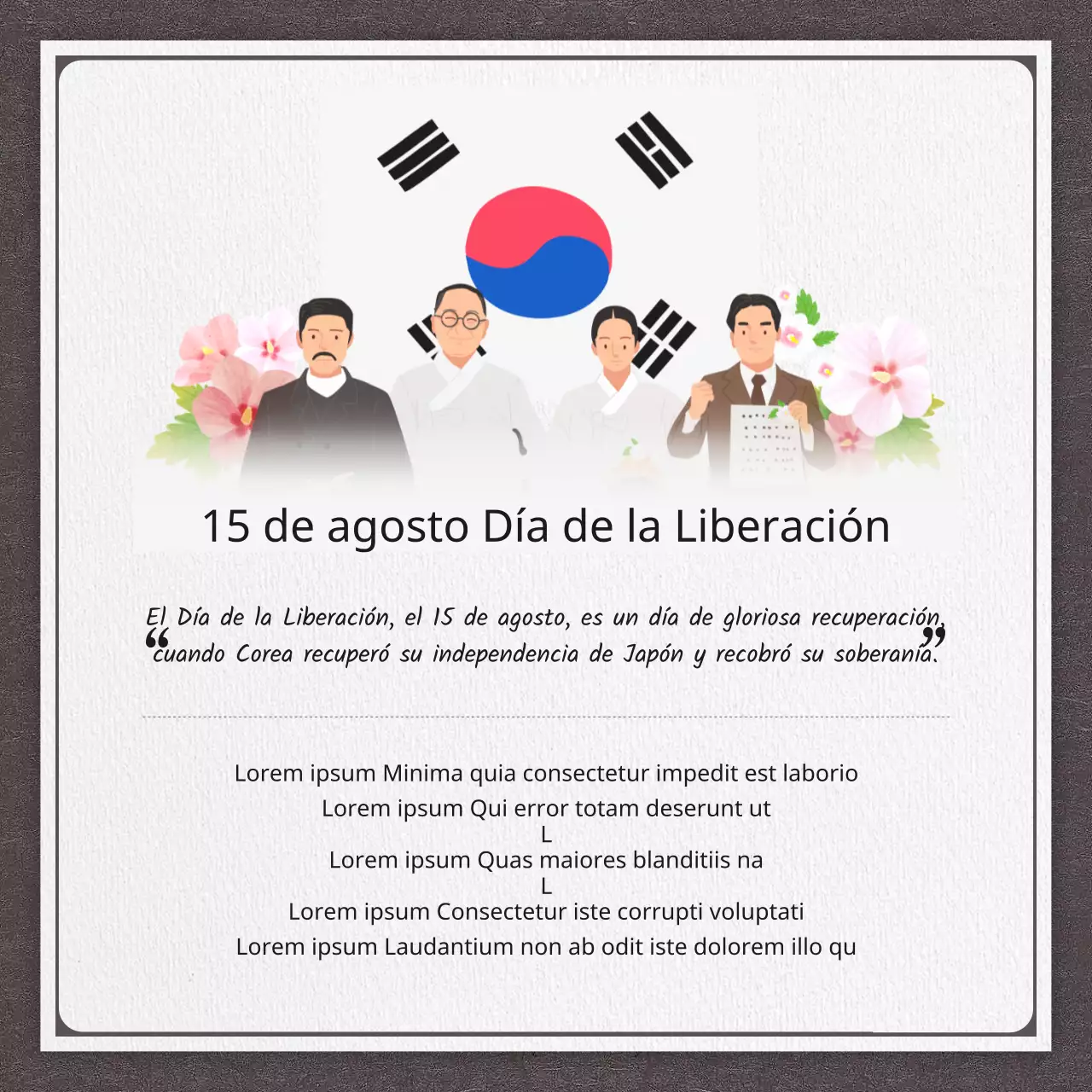 El poeta Yoon Dong-joo, orgulloso independentista coreano vestido de blanco y negro.