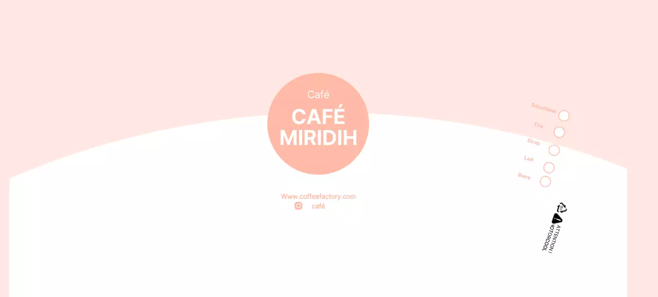 Gobelets en papier simples pour cafés roses