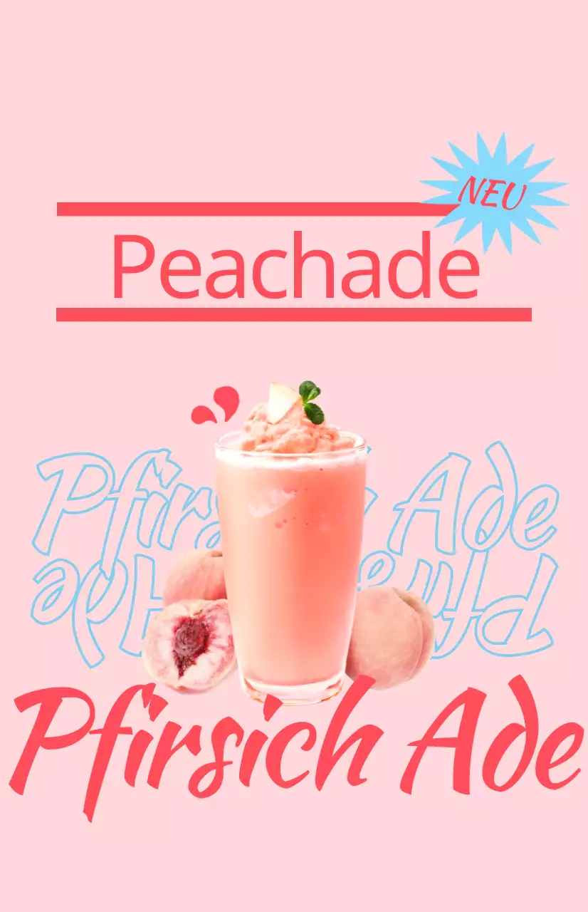 Bewerben Sie Ihr Café-Menü mit farbenfrohen, illustrierten Getränkebildern und Texten