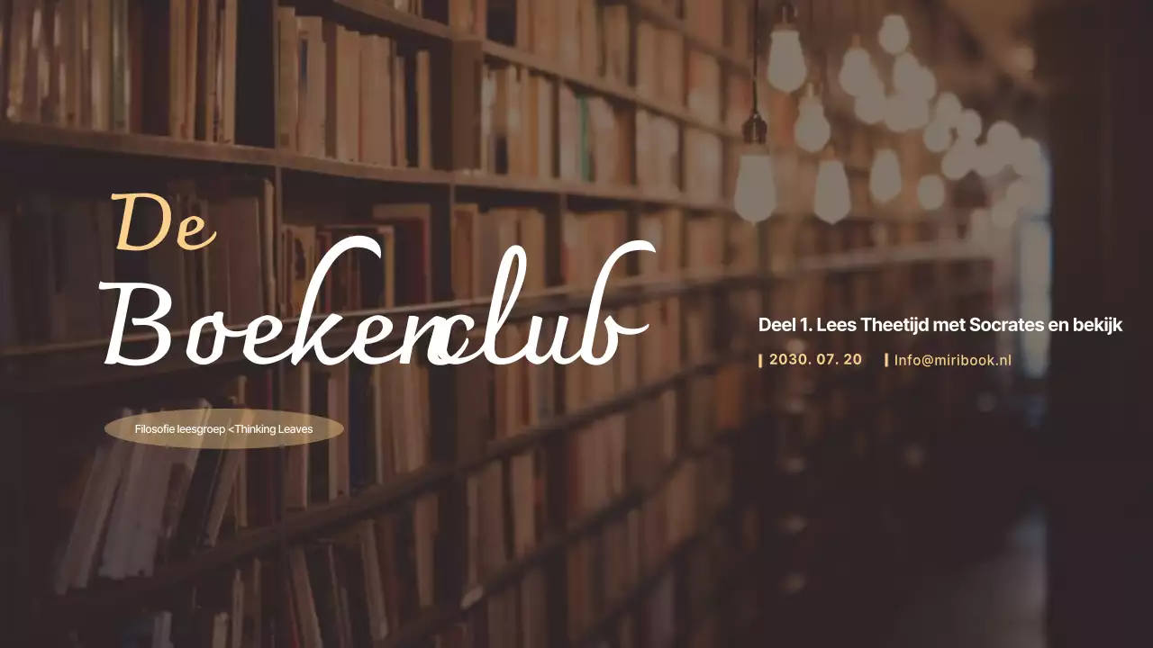 Bruine geesteswetenschappelijke boekenclub