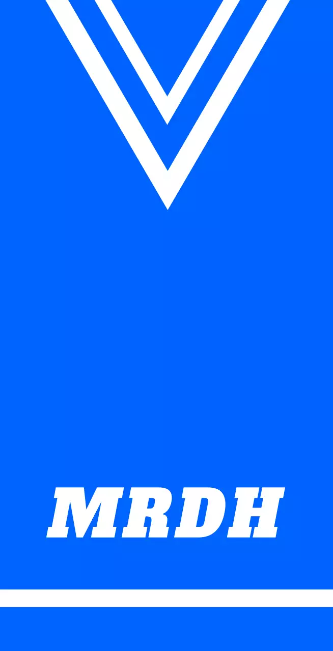 青地に白のロゴが入ったスポーツショップのユニフォームバレット