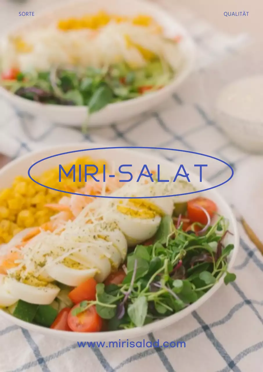 Bild Salat Portrait Poster