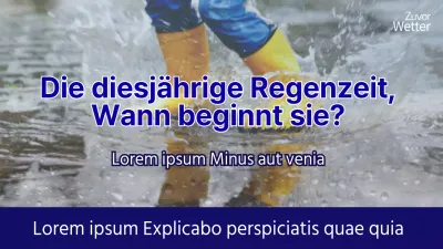 marineblau Sommer Regenzeit Wetter Starke Regenfälle Wetter Nachrichten teilen