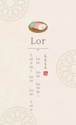 Marfil patrón tradicional simple pastel de arroz restaurante Chuseok acción de gracias