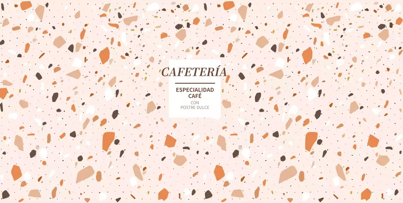 Diseño de taza de papel de café con formas coloridas