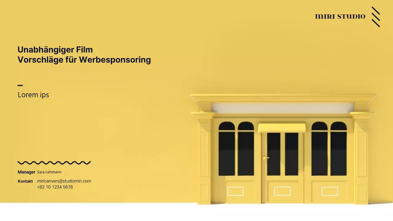 Ein farbenfroher Vorschlag für das Sponsoring von Filmwerbung