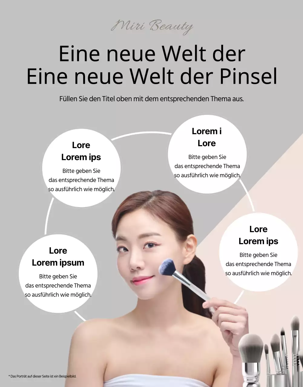 Fördern Sie luxuriöse Bürsten in Schwarz und Beige