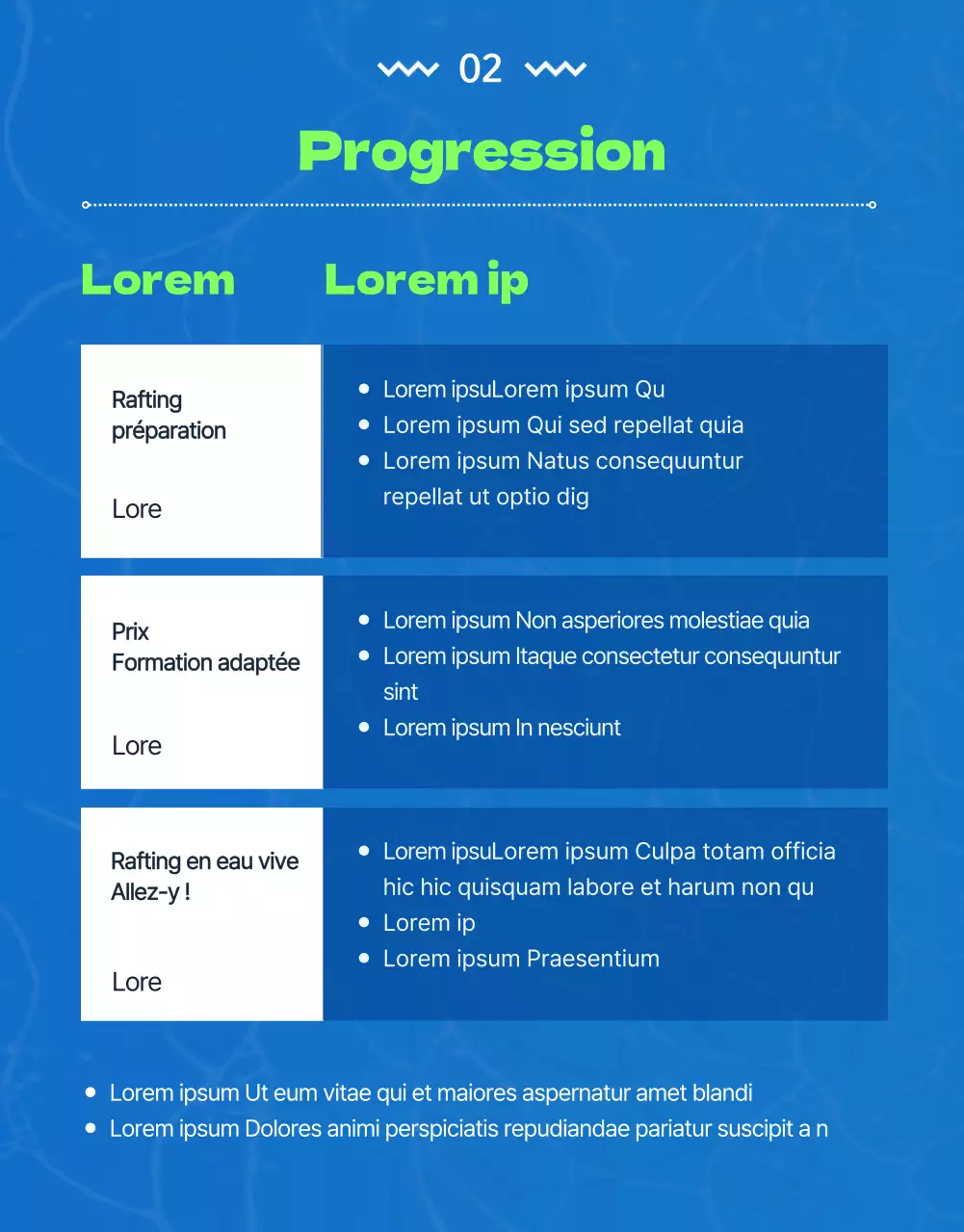 Des entreprises de rafting sympas avec des illustrations bleues et vertes de Donggang