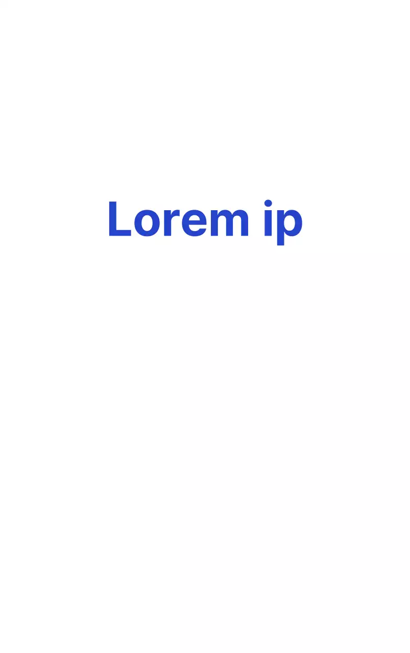 Conception simple avec le logo textuel de l'entreprise en bleu et blanc