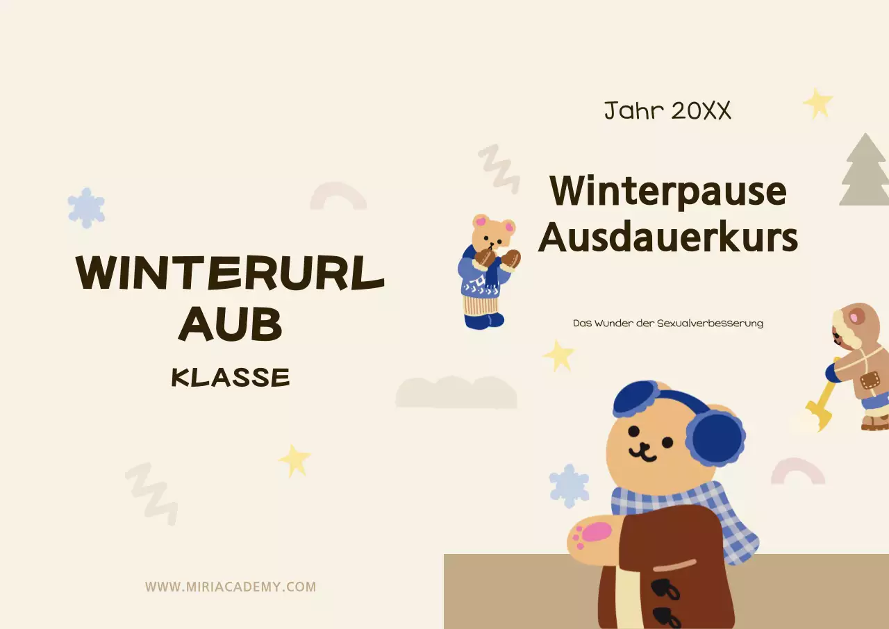 Beige gemütliche Bildungsanzeige