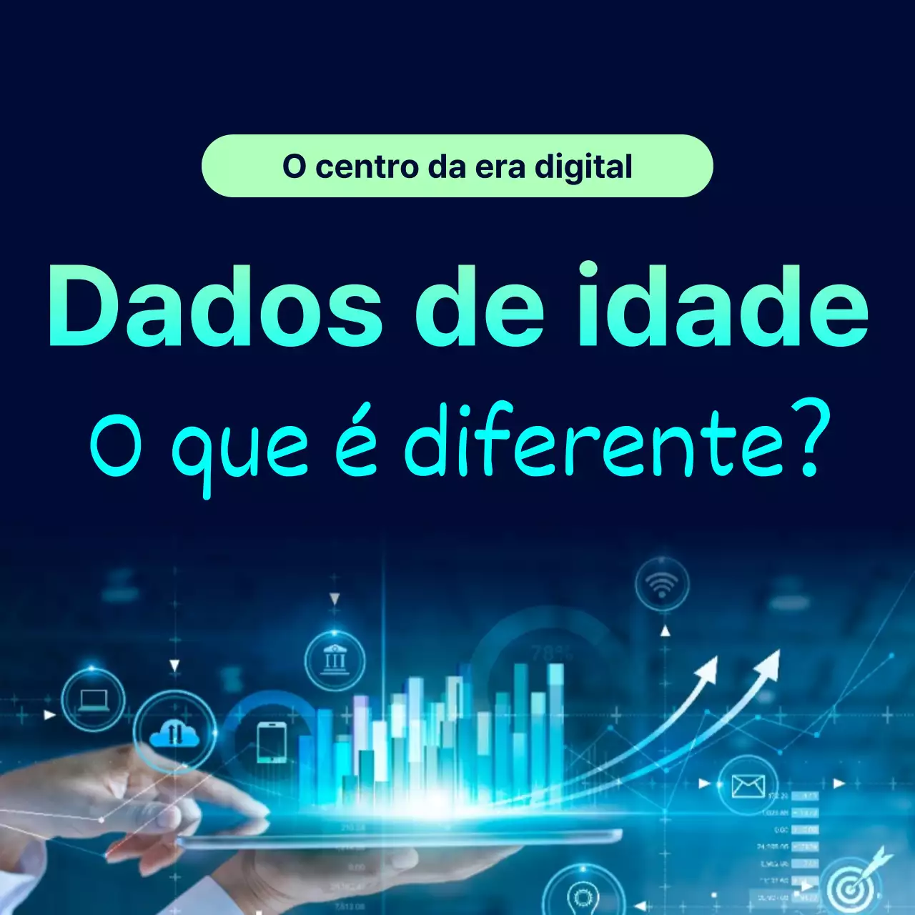 Orientações sobre o Data Industry Act em gradiente azul
