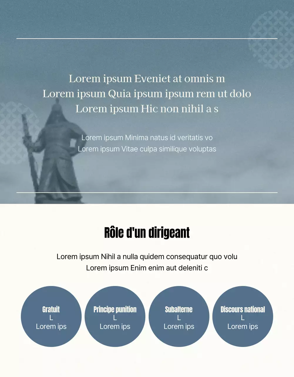 Guide de formation au leadership bleu et gris