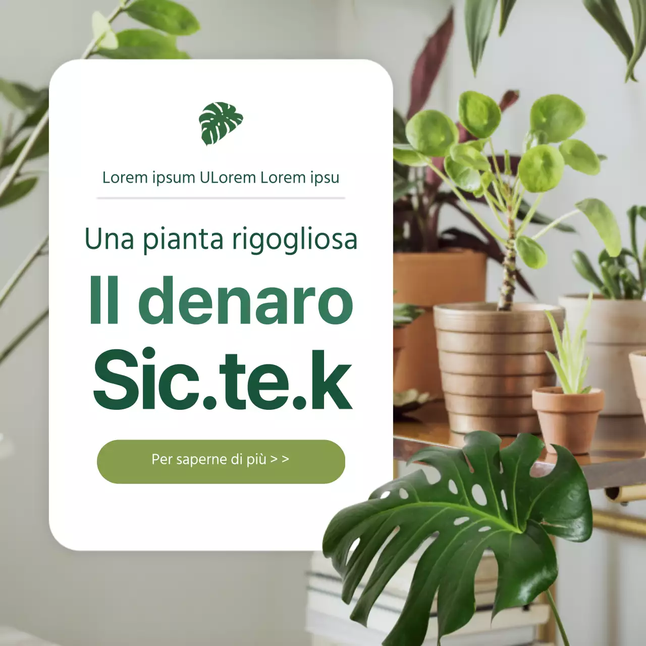 Design di una scheda tecnica alimentare con un tocco di verde