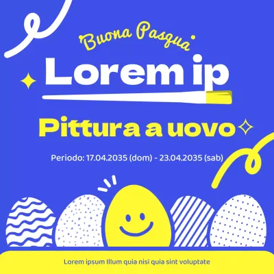 Una guida al simpatico evento culturale della pittura delle uova blu e gialle