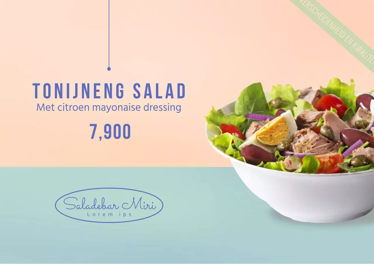 Mint Eenvoudige Salade Landschapsposter