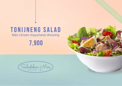 Mint Eenvoudige Salade Landschapsposter