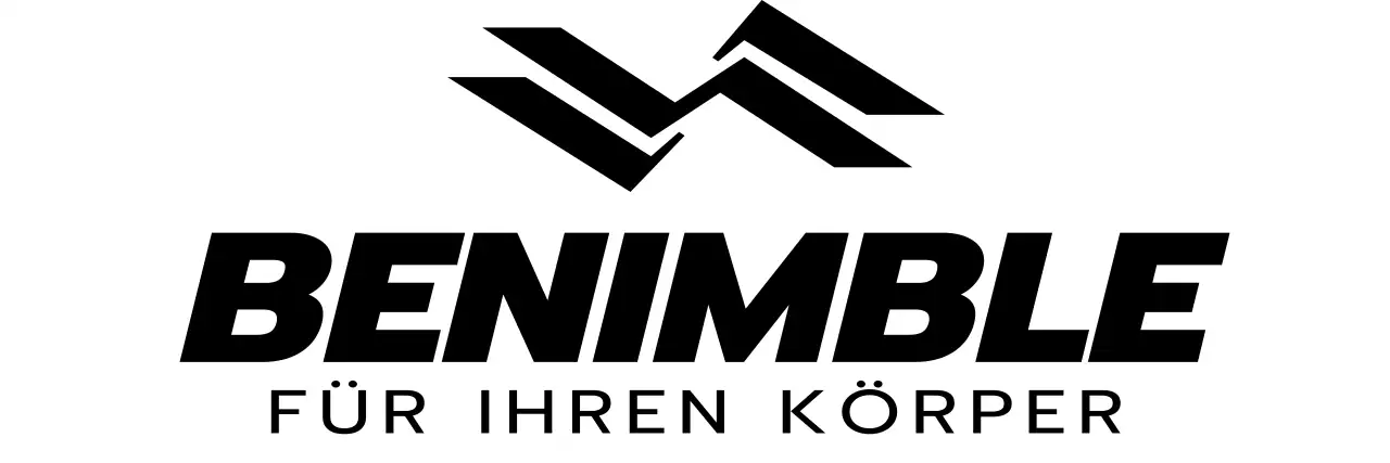 Klares Design mit einem schwarzen, eleganten Logo eines Sportartikelherstellers