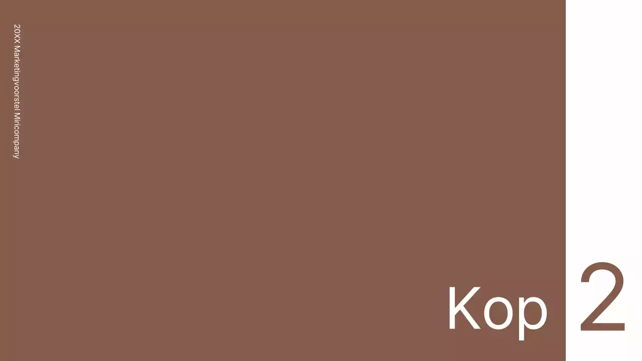 Een zakelijke conceptkit met minimalistische en eenvoudige lijnen in bruin.