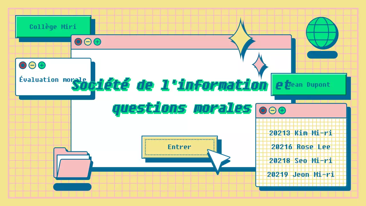 Présentation de l'évaluation des performances du concept de navigateur Internet jaune et rose