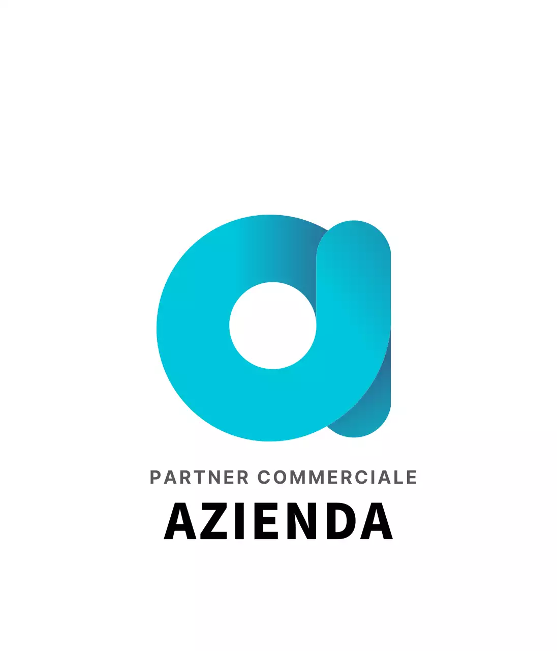 Logo aziendale bianco blu