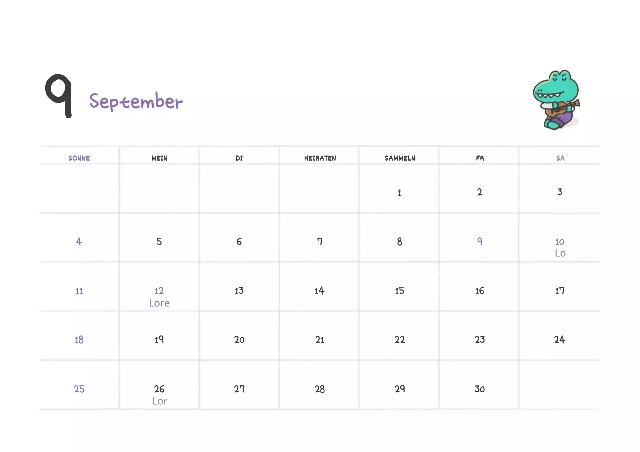 Ago-Kalender September 2022