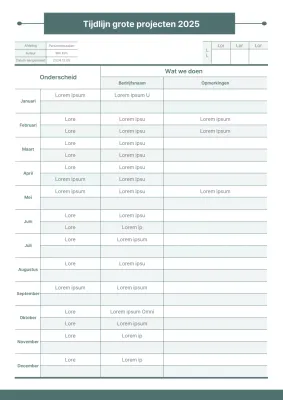 Een schone, groene agenda