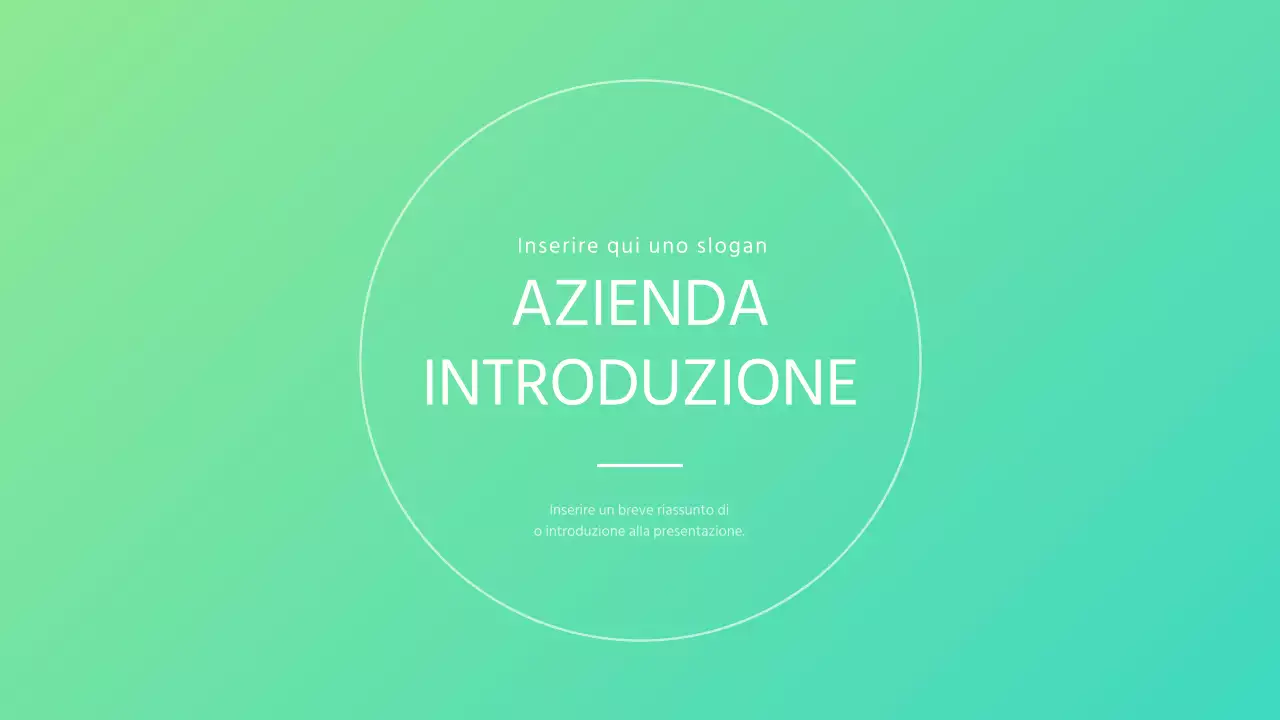 Profilo aziendale semplice