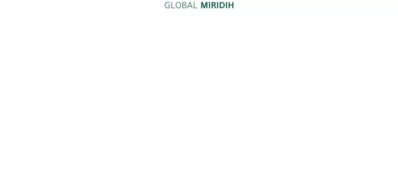 Un simple Global Mirridi vert foncé pour la promotion de l'entreprise
