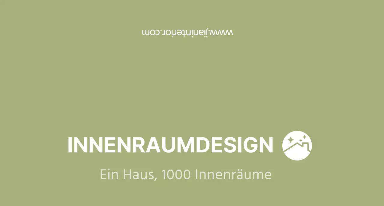 Einfaches Logo-Konzept für Innenräume in Chartreuse