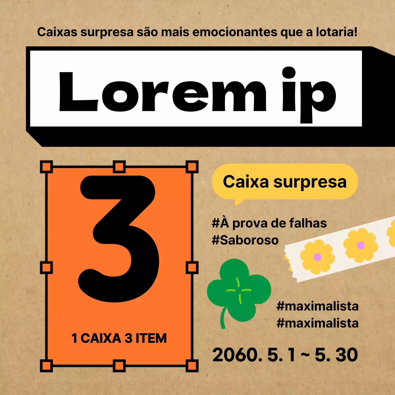 Evento de artesanato e papelaria colorida