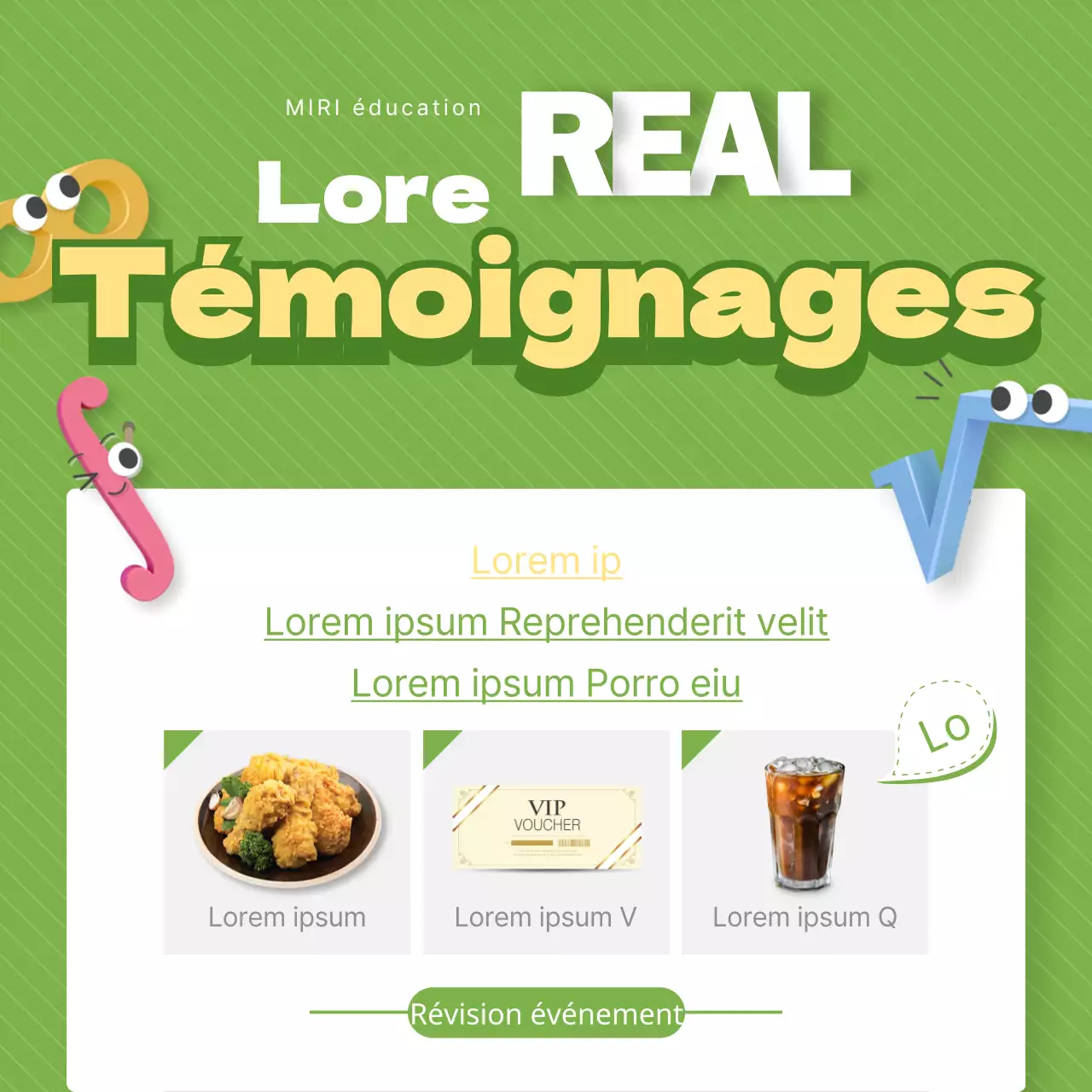 Témoignages d'étudiants