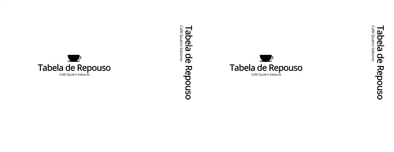 Logótipo de café de estilo simples e emocional