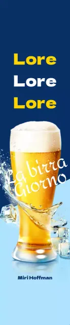 Promozione media della birra Hof su sfondo blu