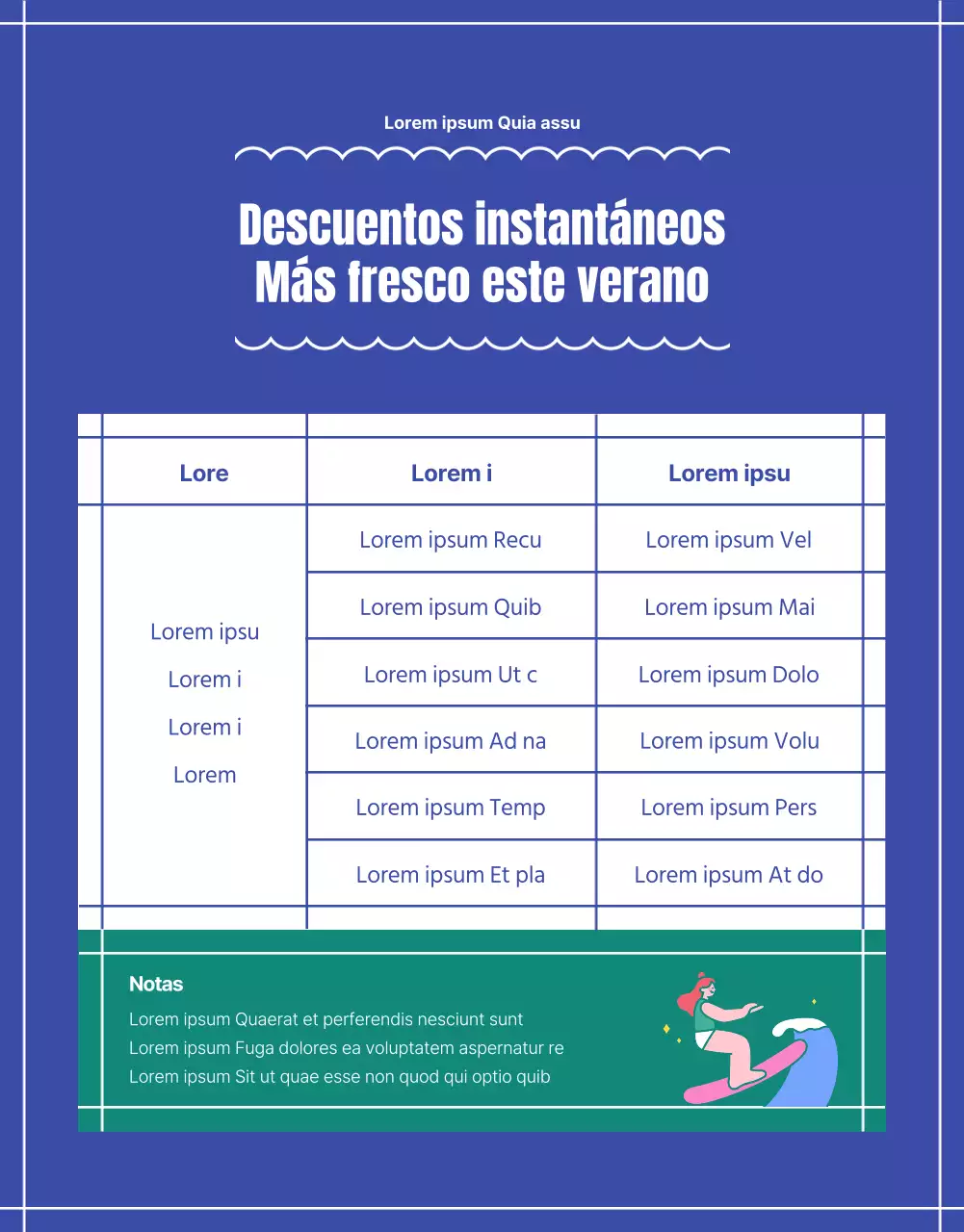 Una exposición estival que pone de relieve las líneas sencillas del azul.