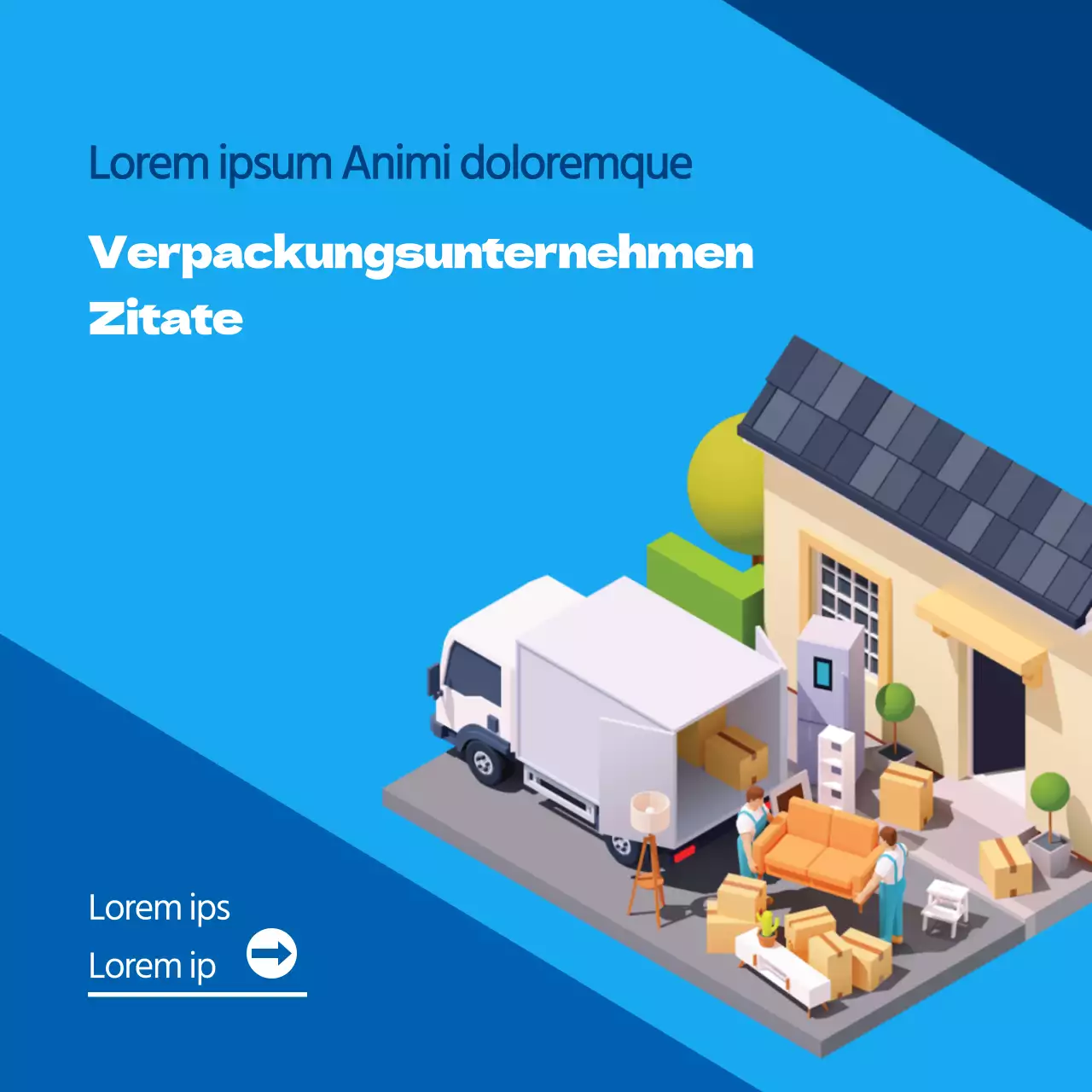 Kostenvoranschlag für die Verpackung