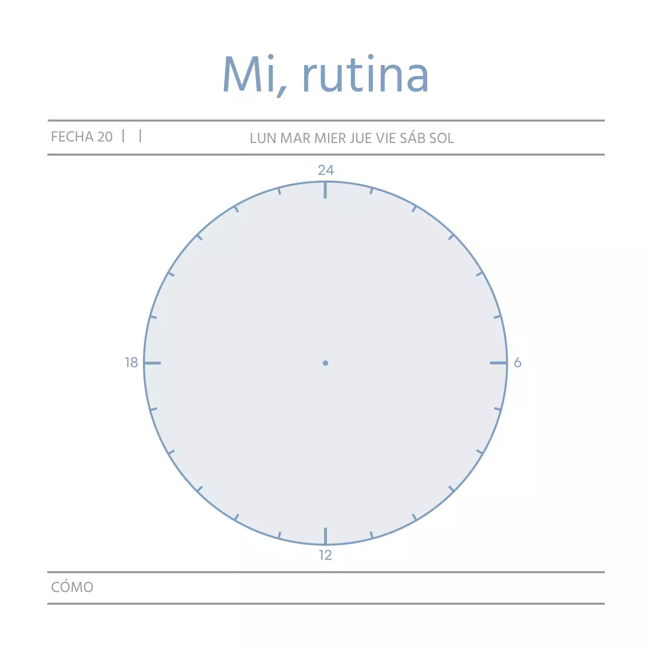 Formas azules Plan sencillo